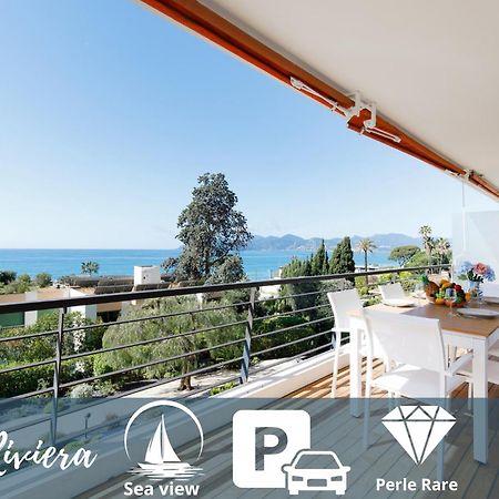 Suite Riviera - Sea View - Clim - 50M Plage - Residence De Standing - Spacieux 180 M2 - Parking Cannes Kültér fotó