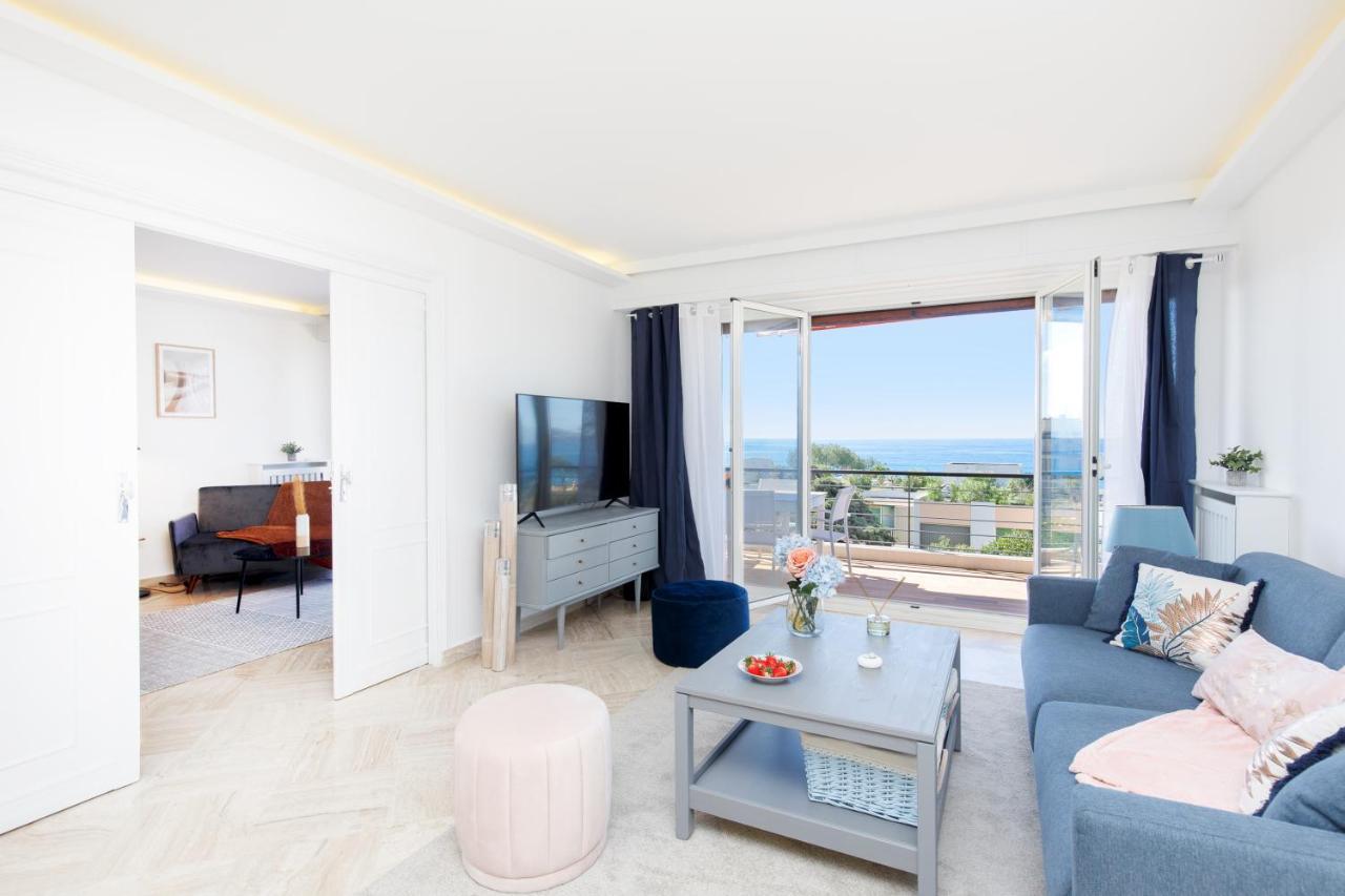 Suite Riviera - Sea View - Clim - 50M Plage - Residence De Standing - Spacieux 180 M2 - Parking Cannes Kültér fotó